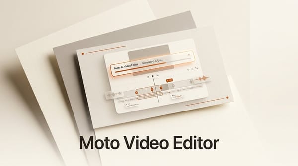 Moto: AI Video Editor That Generates in the Timeline