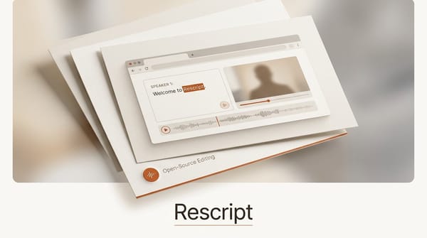 Rescript: Free Open-Source Descript Alternative