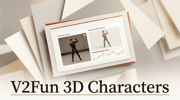 V2Fun: AI 3D Character Generator With Motion Capture