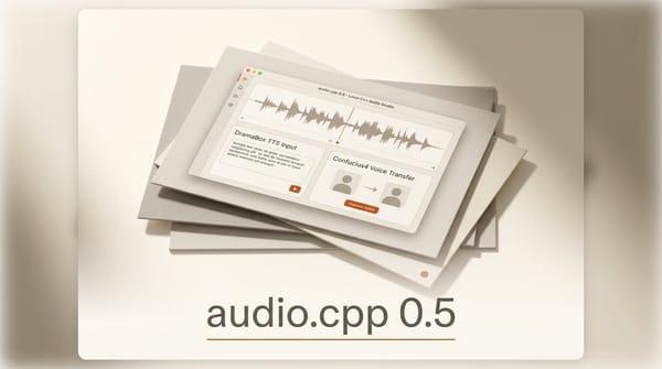 audio.cpp 0.5: Run a Local Audio Studio, No Python