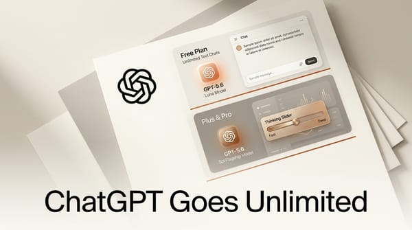 ChatGPT Gives Free Users Unlimited Chats and GPT-5.6