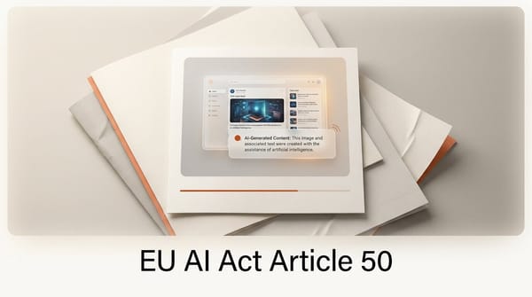 EU AI Act Article 50: How to Label AI Content Now
