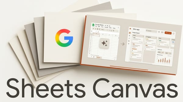 Google Sheets Canvas: Build Mini-Apps With Gemini