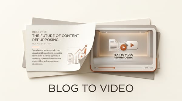 How to Turn a Blog Post Into a Video With AI