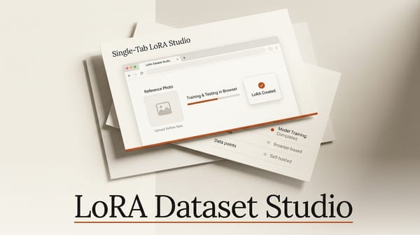 LoRA Dataset Studio: One-Tab Local LoRA Trainer