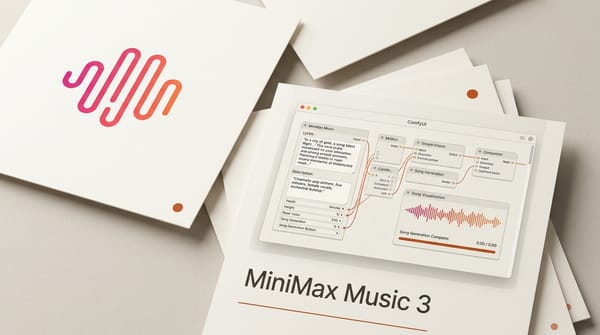 MiniMax Music 3: Open-Weight Songs, Now in ComfyUI