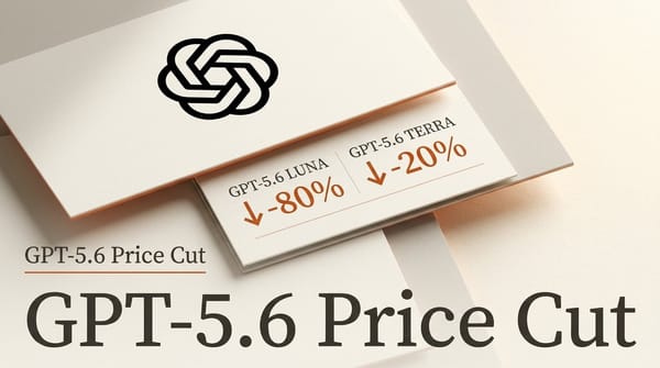 OpenAI Cuts GPT-5.6 Luna 80%, Terra 20% in API Price Drop