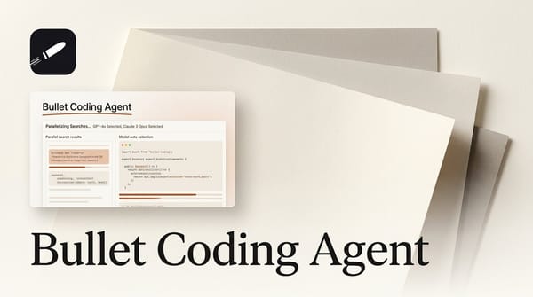 Bullet: Faster AI Coding Agent, Free Public Beta