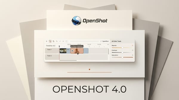 OpenShot 4.0 Adds Local AI Masking and Color Tools