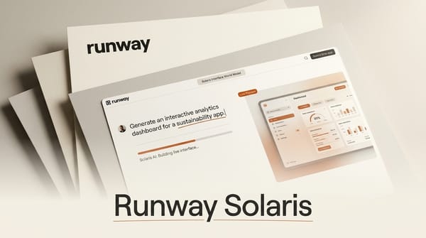 Runway Solaris: Interface World Models for Creators