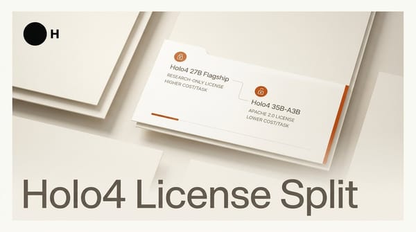 Holo4 27B vs 35B-A3B: The License Picks Your Model