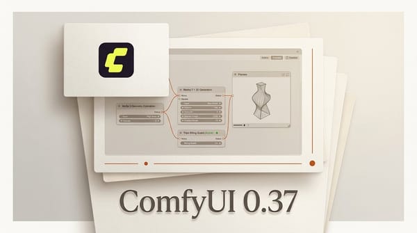 ComfyUI 0.37 Adds MoGe 3 and Finishes Its 3D Pipeline