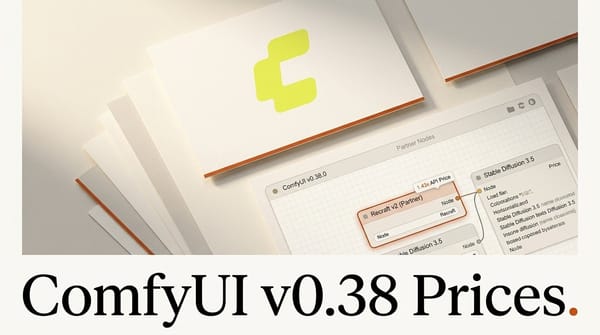 ComfyUI v0.38: New Nodes, and Recraft Costs 43% More
