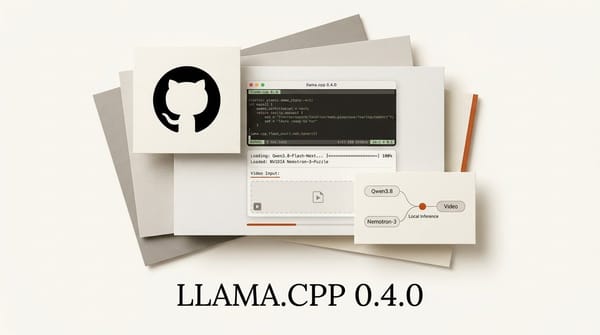 llama.cpp 0.4.0 Adds Qwen3.8-Flash-Next and Video Input