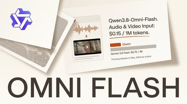 Qwen3.8-Omni-Flash Reads Video at a Fifth of Gemini