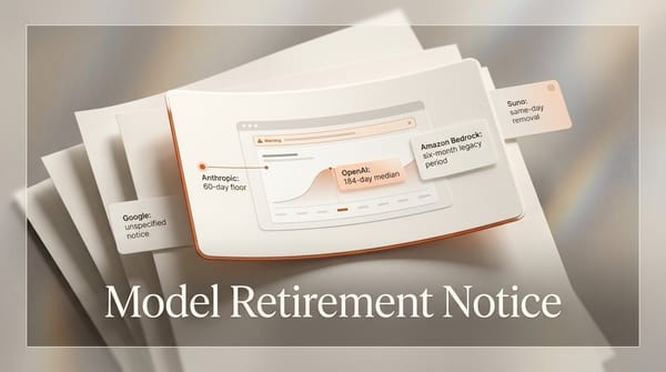 AI Model Retirement: How Much Notice You Actually Get