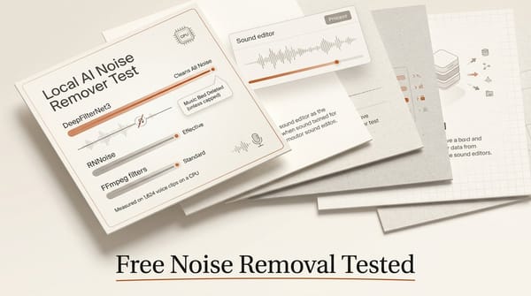 DeepFilterNet vs RNNoise vs FFmpeg 2026: 9 Tests