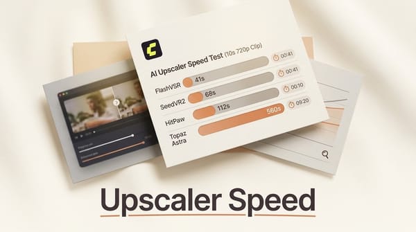 AI Video Upscalers Compared: 41s to 560s Per Clip