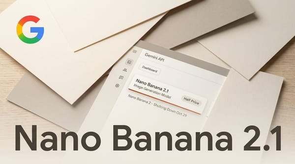 Nano Banana 2.1 Halves Prices; Nano Banana 2 Ends Oct 29