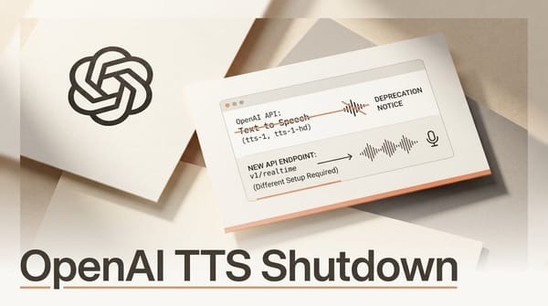 OpenAI Retires tts-1: The Fix Is Not a Model Swap