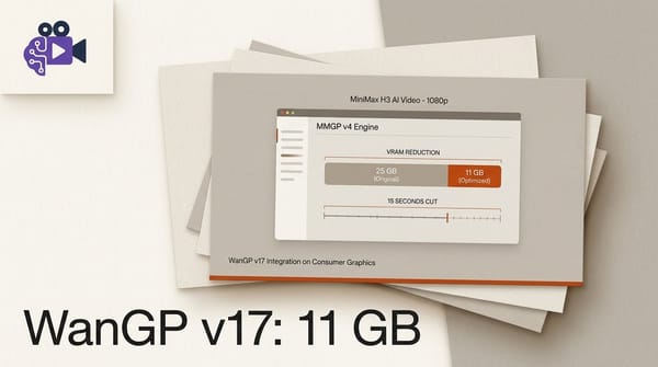 WanGP v17 Cuts MiniMax H3 1080p to 11 GB of VRAM