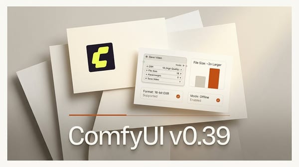 ComfyUI v0.39 Save Video: Files Up to 2x Bigger