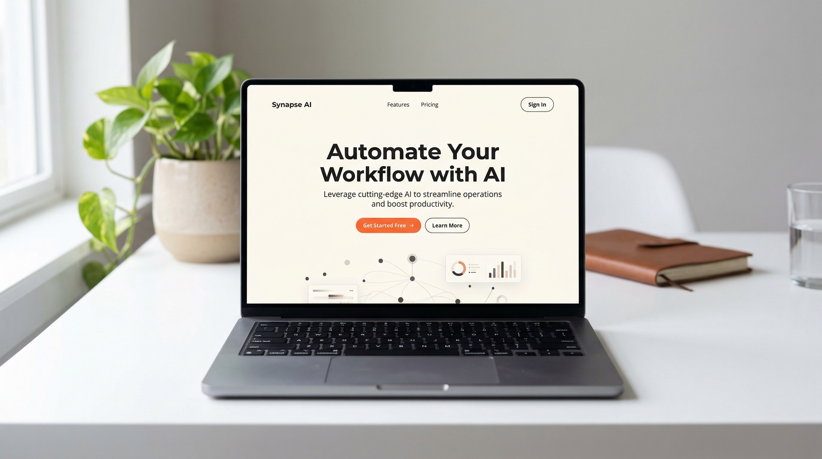 AI Product Landing Page Template